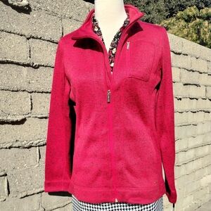 Red sweater Calvin Klein jacket  sz M NWT